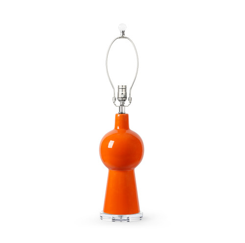 Astrid Lamp Without Shade, Carnelian Orange