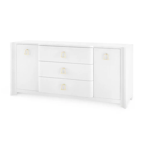 Audrey 3-Drawer & 2-Door Cabinet, Cream