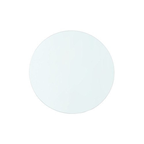 Aaron 2-Drawer Side Table Glass Top, Clear