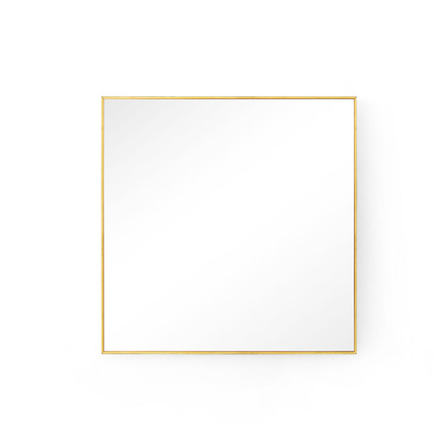 Clarence Medium Mirror, Polished Brass