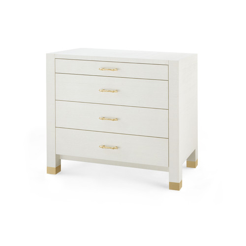 Camden Large 4-Drawer, Sand White