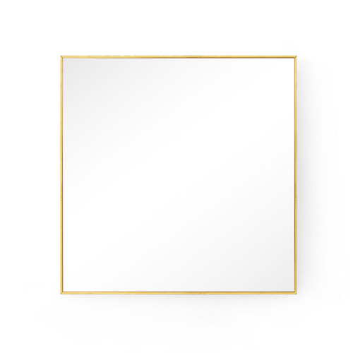 Clarence Large Mirror, Polished Brass