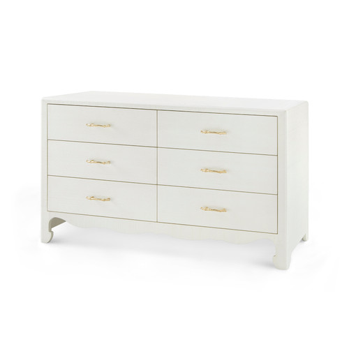Gianna Extra Large 6-Drawer, Sand White