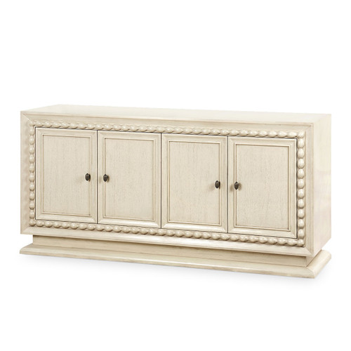 Maxwell 4-Door Cabinet, Sailcloth Sheen
