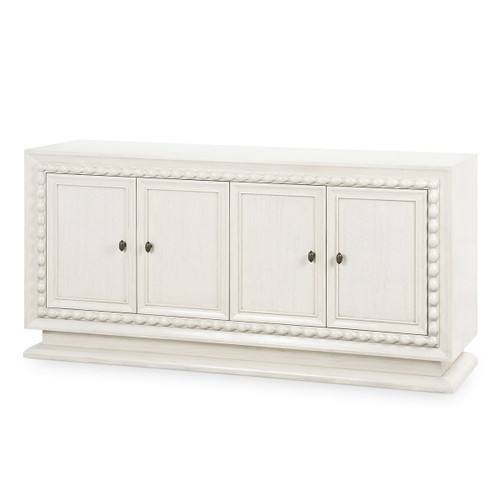 Maxwell 4-Door Cabinet, Sailcloth Sheen