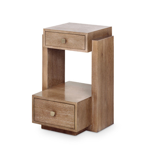 Warren 2-Drawer Side Table, Soft Glow Oak