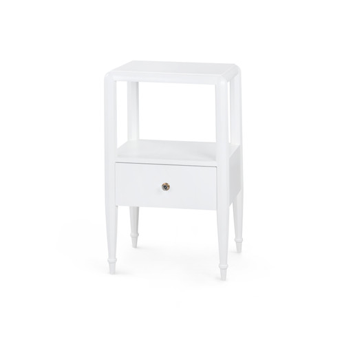 Lilian 1-Drawer Side Table, Vanilla