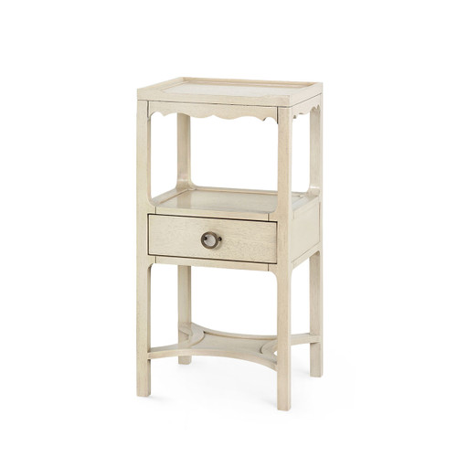 Sara 1-Drawer Side Table, Sailcloth Sheen