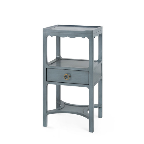 Sara 1-Drawer Side Table, Foggy Horizon