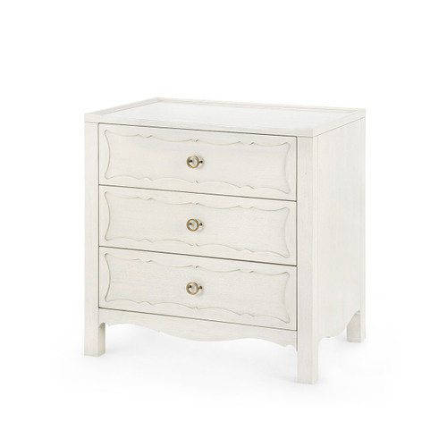 Sara 3-Drawer Side Table, Sailcloth Sheen