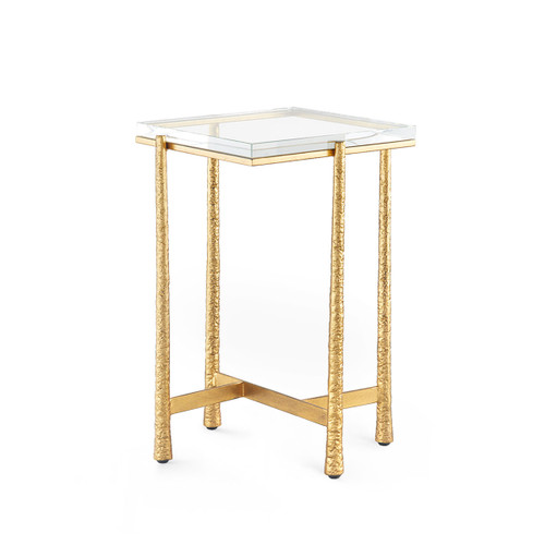 Genesis Accent Table, Gold Leaf