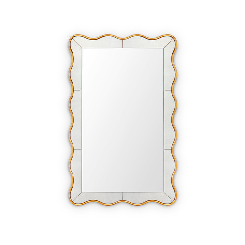 Thaisa Mirror - Large, Gold Leaf