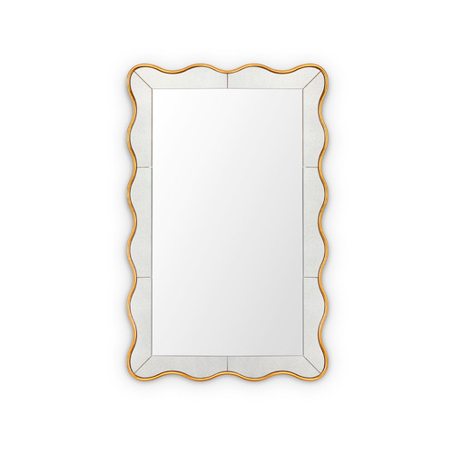 Thaisa Mirror - Large, Gold Leaf