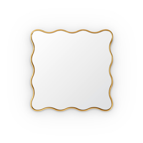 Thaisa Mirror - Small, Gold Leaf