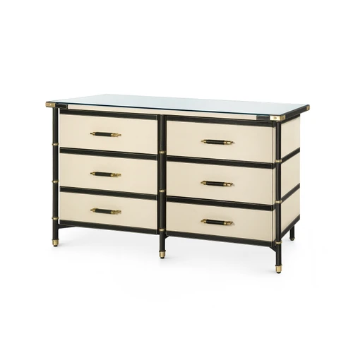 Toulon 6-Drawer, Black