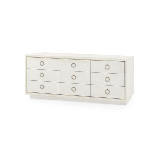 Parker Extra Large 9-Drawer, Silver Shimmer