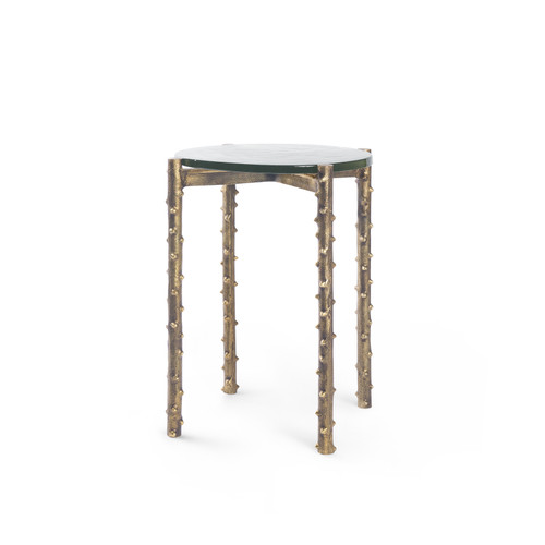 Callum Accent Table, Antique Brass