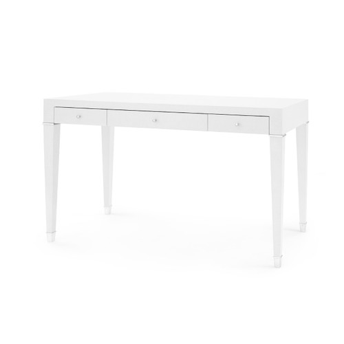 Claudette Desk, Cream, Nickel