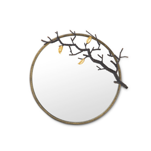 Rowan Mirror, Antique Brass