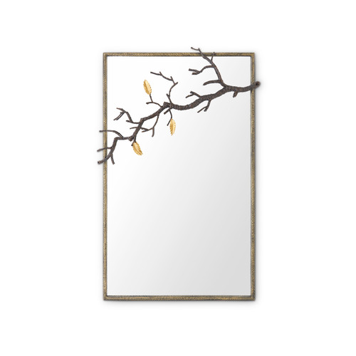 Rowan Large Mirror, Antique Brass