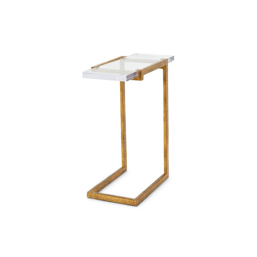 Hudson Accent Table, Gold Leaf