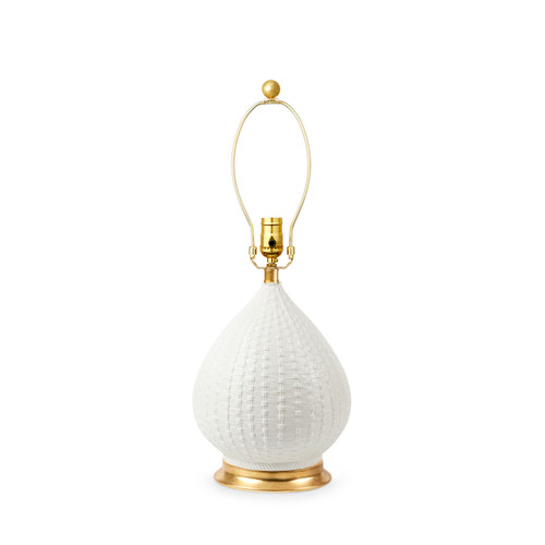 Carla Lamp Without Shade, Blanc de Chine