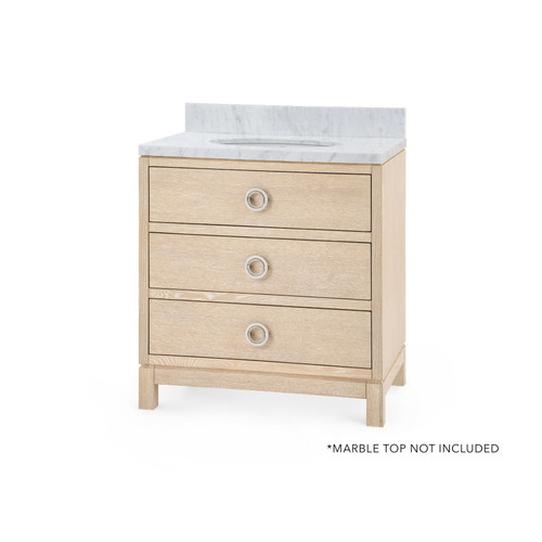 Caspian 2-Drawer Cabinet - Base Only, Sand