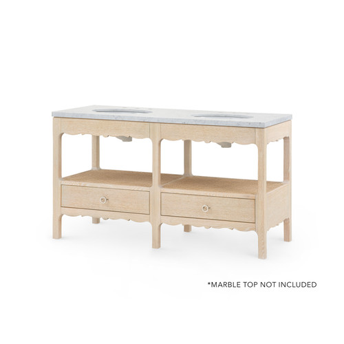 Arianna 2-Drawer Cabinet - Base Only, Sand
