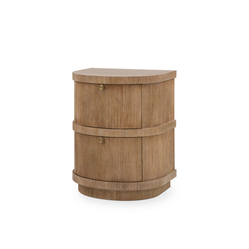 Atlas 2-Drawer Side Table, Soft Glow Oak