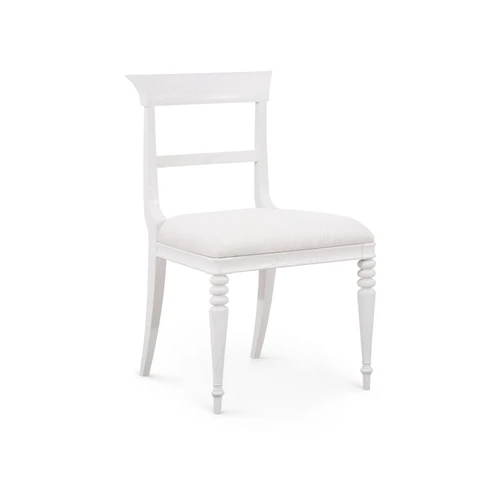 Lawrence Side Chair, Glazed Whisper White