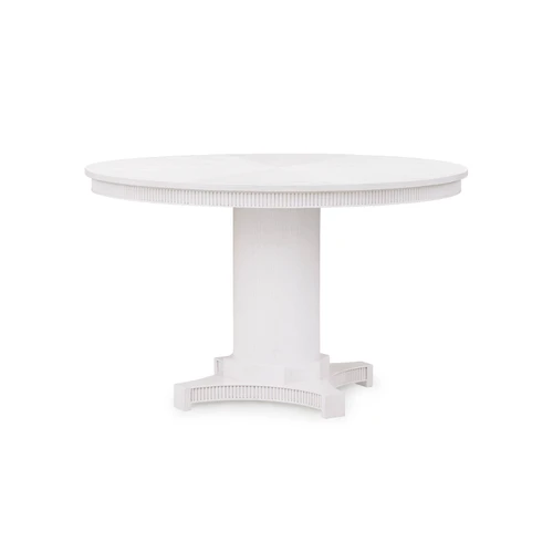 Kinsley 48" Dining Table, Glazed Whisper White
