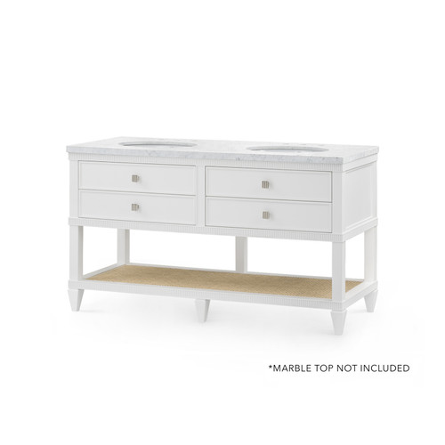 Sienna 2-Drawer Table - Base Only, Vanilla