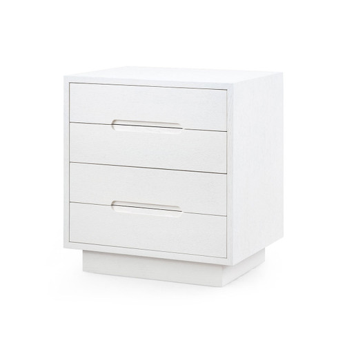 Cora 4-Drawer Side Table, Soft White
