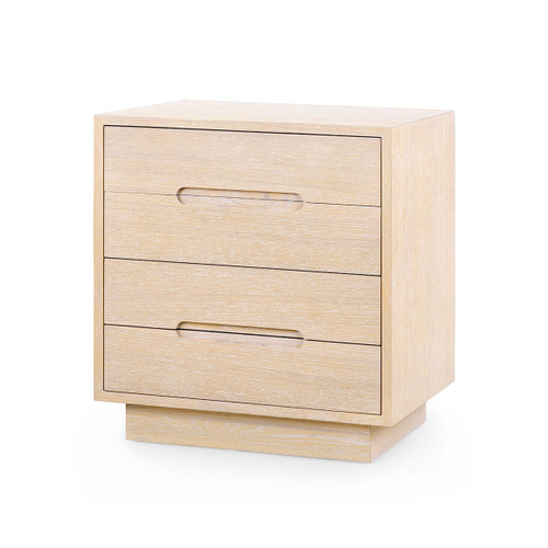 Cora 4-Drawer Side Table, Sand