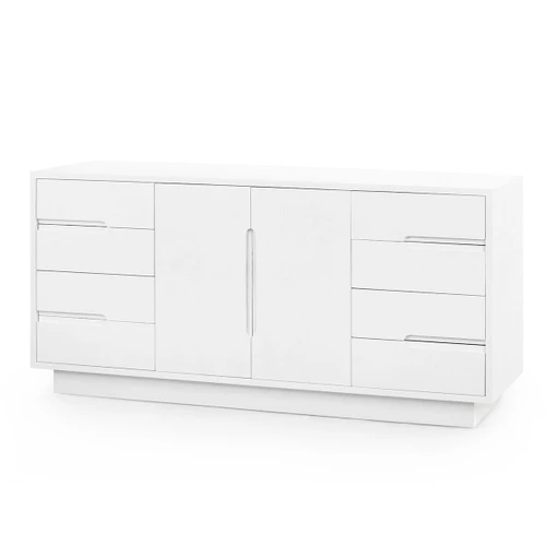 Cora 8-Drawer & 2-Door Cabinet, Soft White