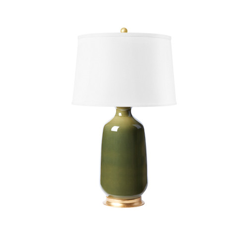 Carolyn Lamp Without Shade, Olive Green