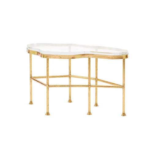 Cristal Coffee Table, Gold Leaf