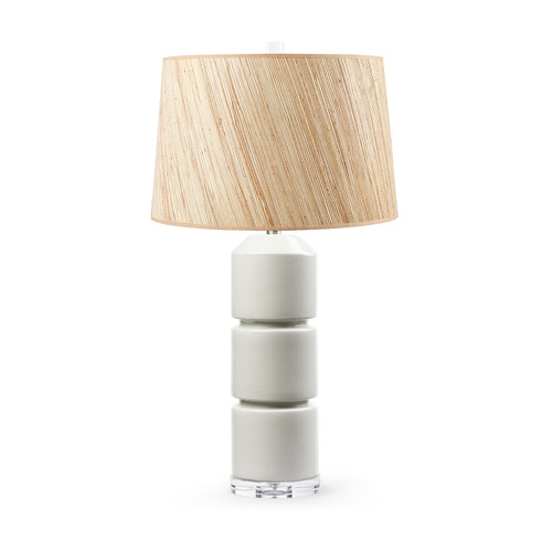 Charles Lamp with Shade 17-inch Papyrus, with Nickel, Foggy Morning