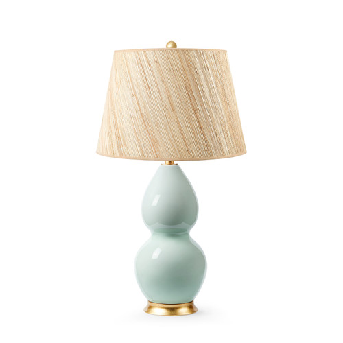 Shandy Lamp with Shade 16-inch Papyrus, with Gold, Pale Celadon
