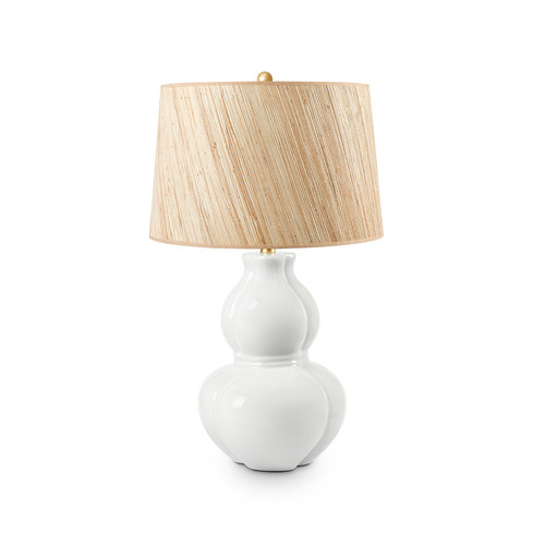 Sandar Lamp with Shade 17-inch Papyrus, with Gold, Coconut