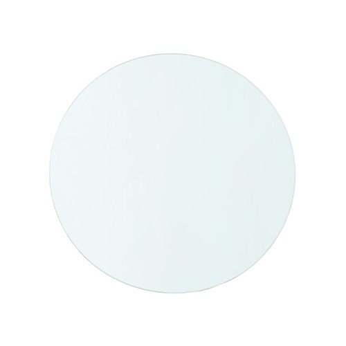 Dakota Round Coffee Table Glass Top, Clear