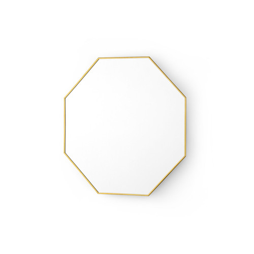 Eaves Mirror - Small, Polished Brass