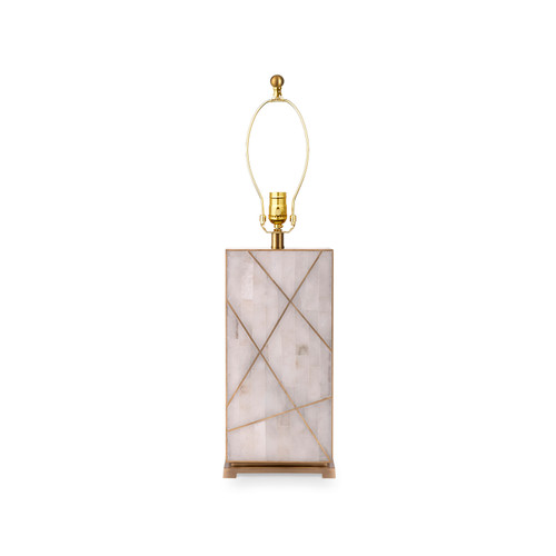 Elgin Lamp Without Shade, Alabaster