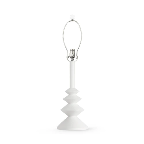 Ernst Lamp  Without Shade, Plaster White