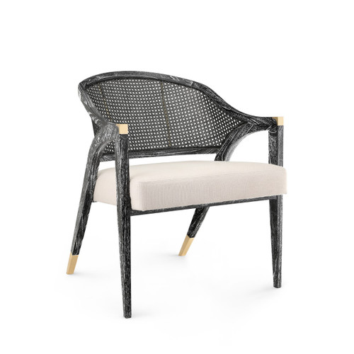 Edward Lounge Chair, Jet Black