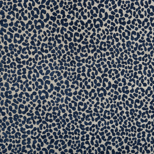 Custom Fabric Option, Snow Panthera Indigo