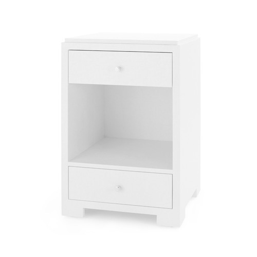 Fedor 2-Drawer Side Table, Chiffon White Fedor 2-Drawer Side Table, Chiffon White