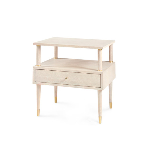 Gabriel 1-Drawer Side Table, Sand