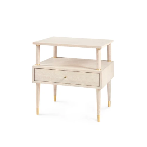 Gabriel 1-Drawer Side Table, Sand