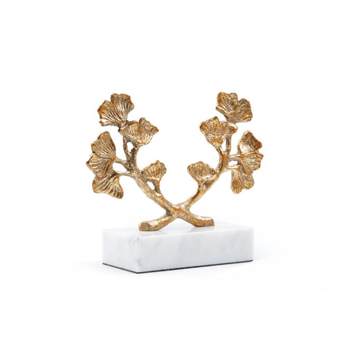 Ginko Statue, Gold Leaf